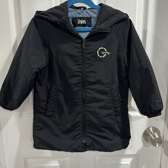 ZARA NYLON HOODED JACKET  3-4 YEARS OLD. - Picture 1 of 8